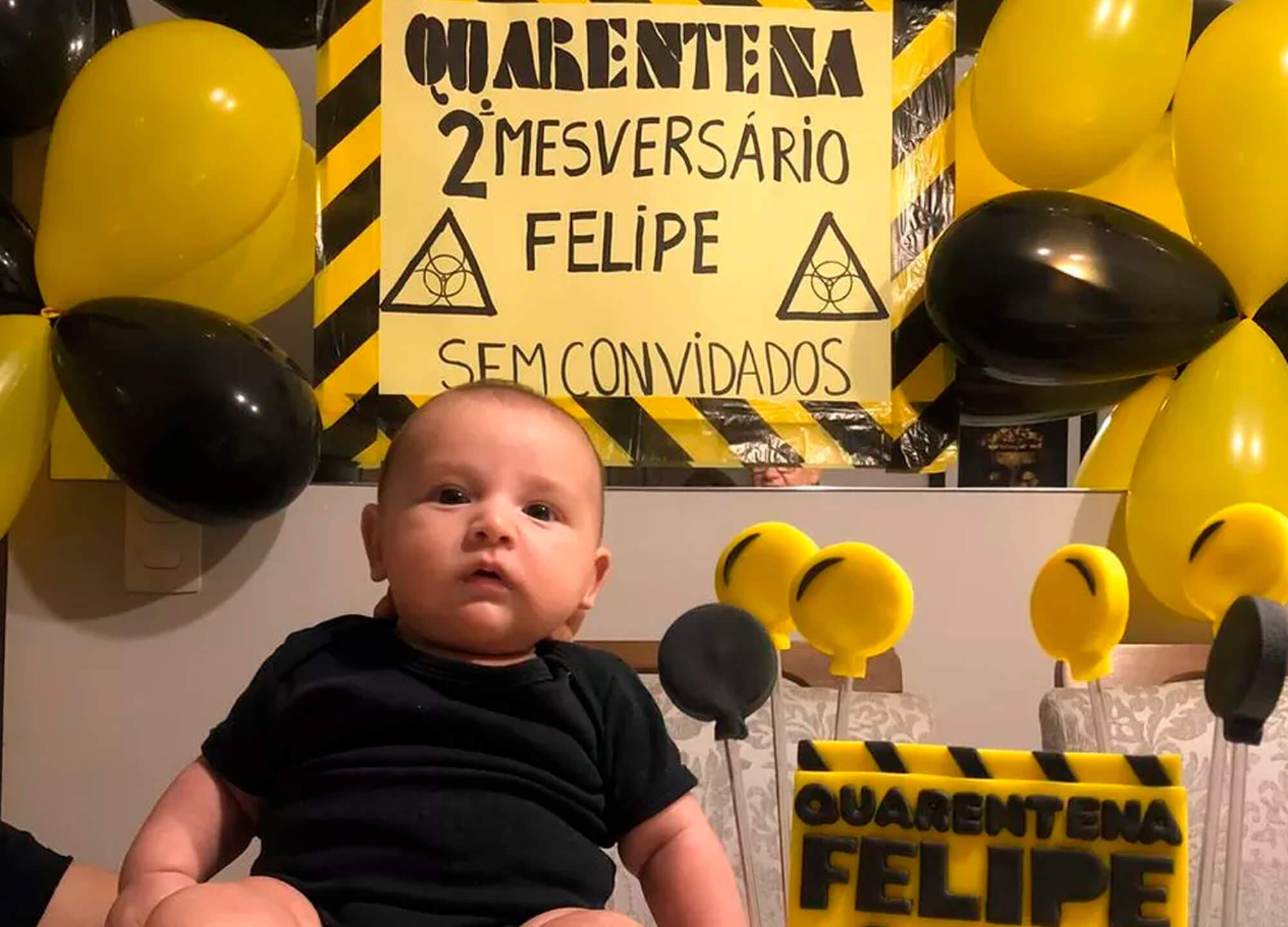 Tema Quarentena Mesversário Felipe