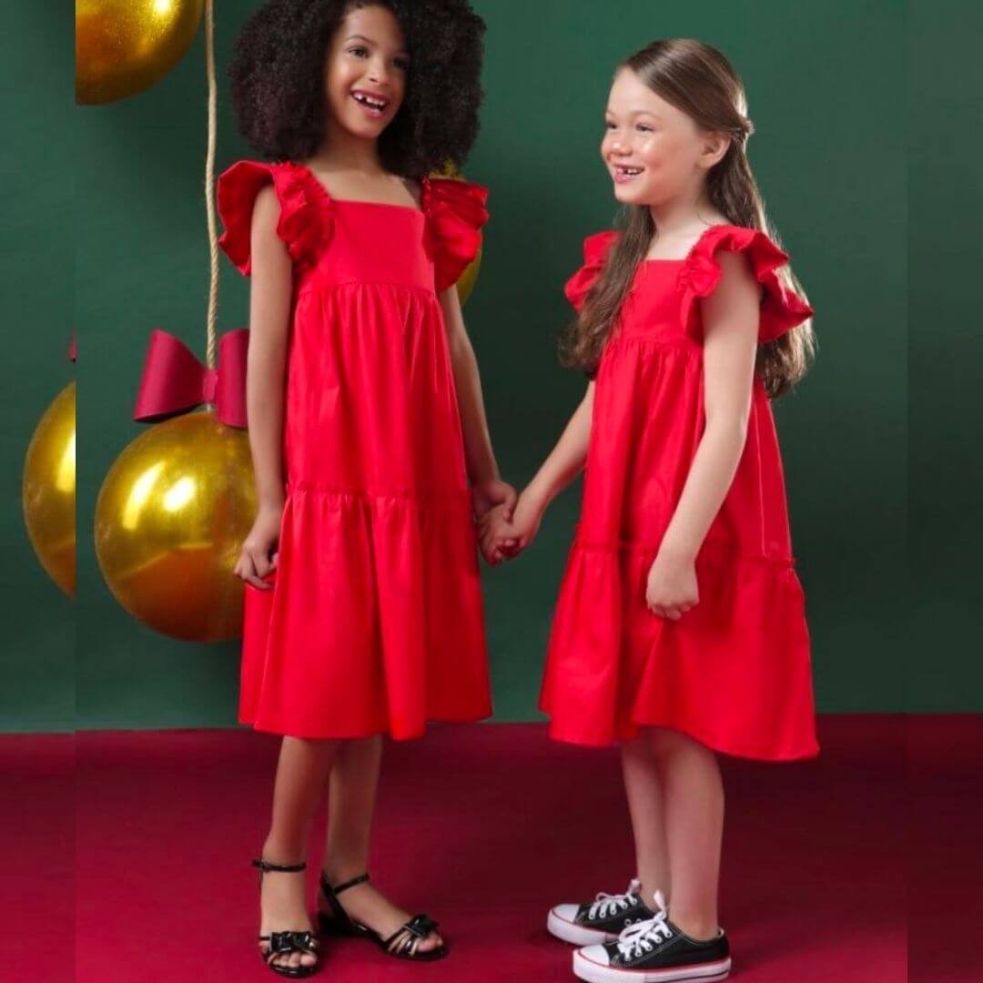 Look Infantil Menina Natal