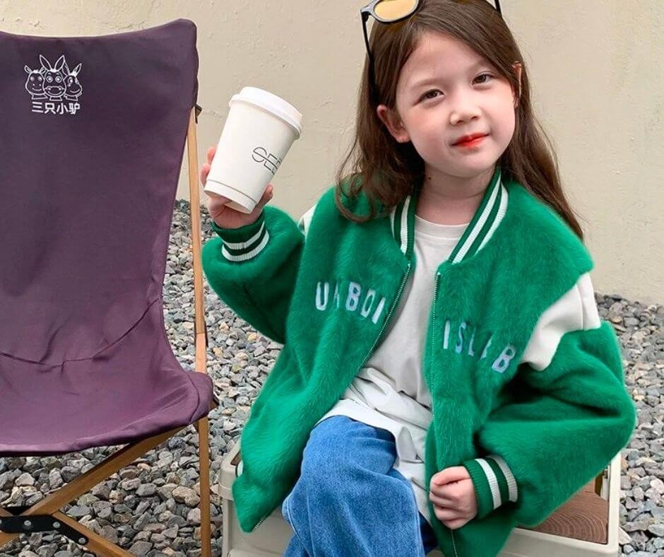 Roupa Infantil Feminina Inverno Casaco Escolar Peluciado