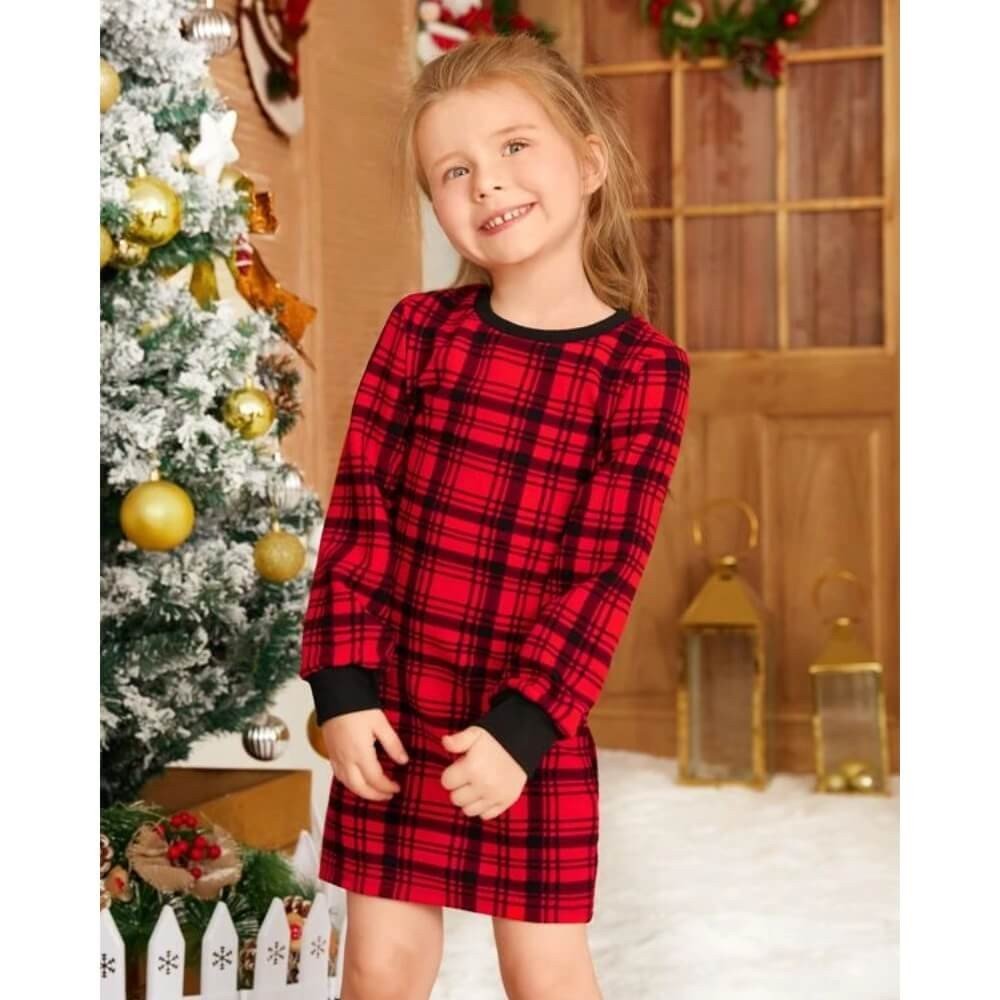 Look Infantil Vestido Vermelho para o Natal