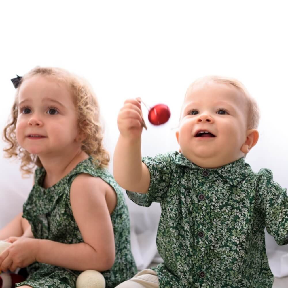 Look Infantil Verde para o Natal