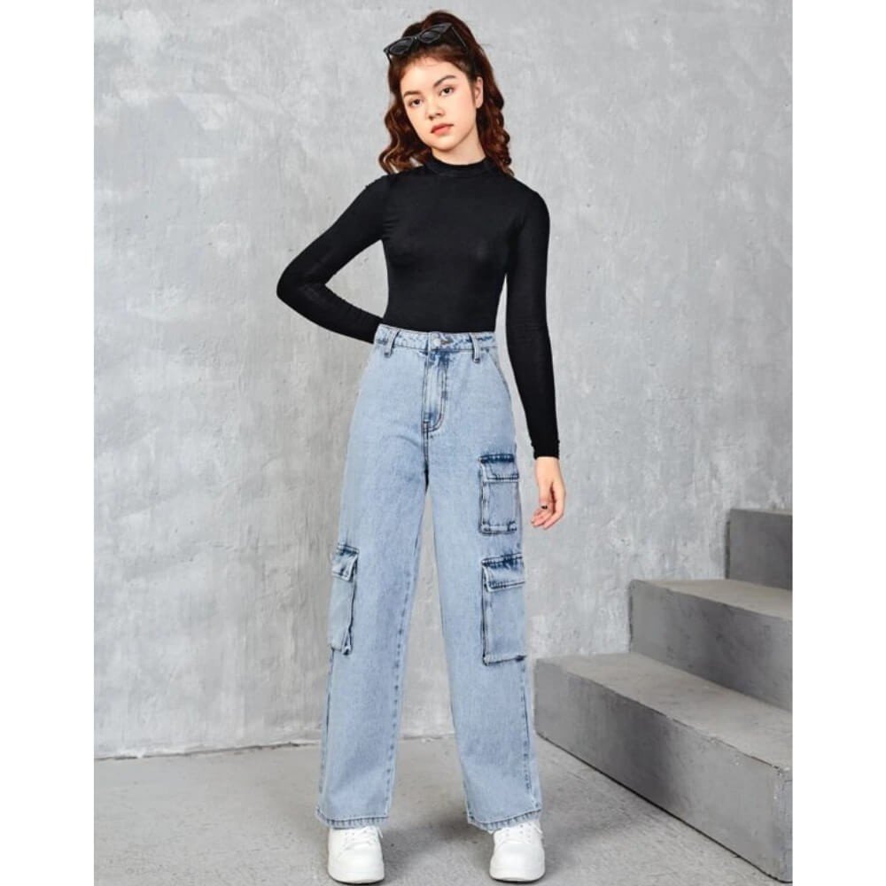 Look Infantil Calça Jeans + Camiseta