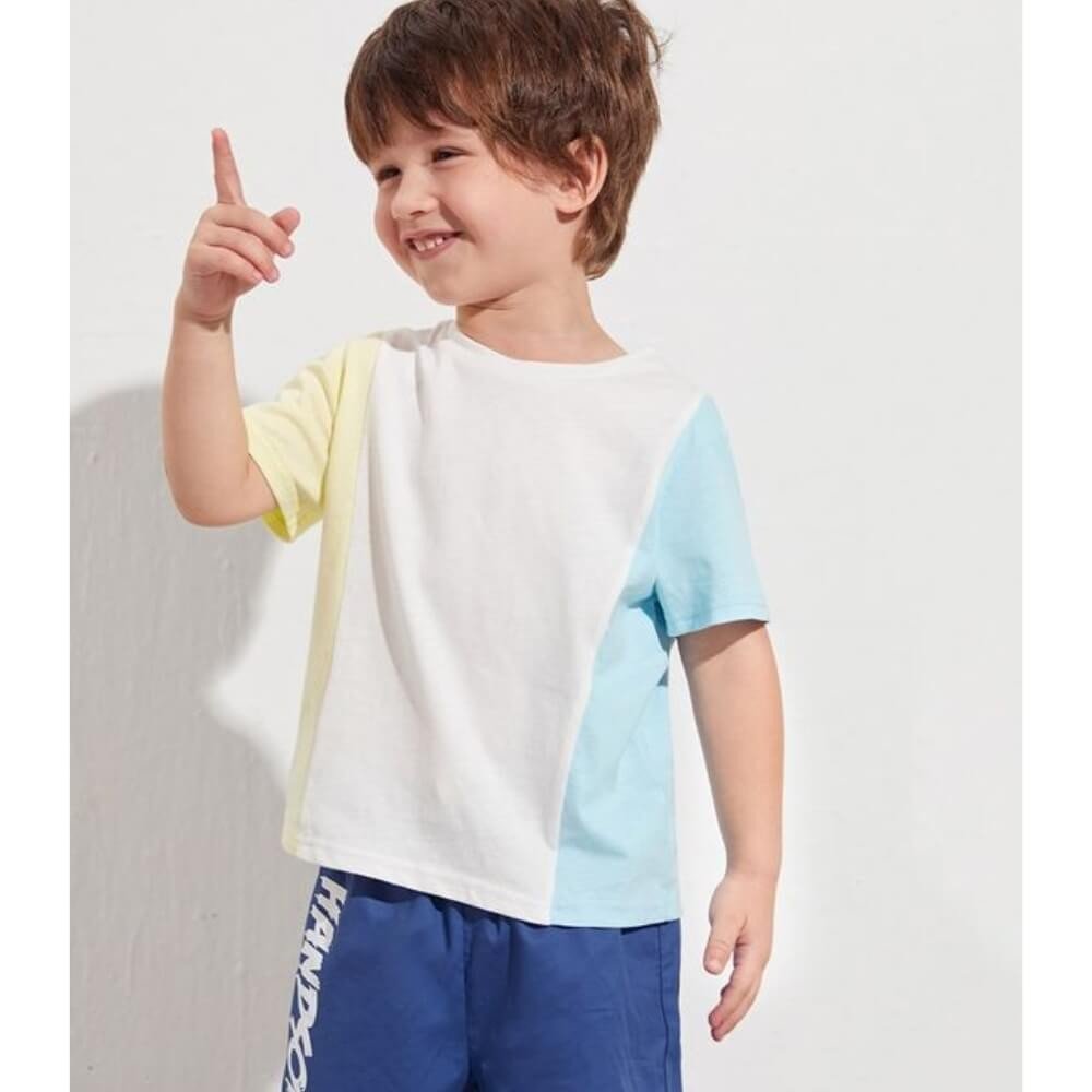Camisa Leve com Shorts Azul