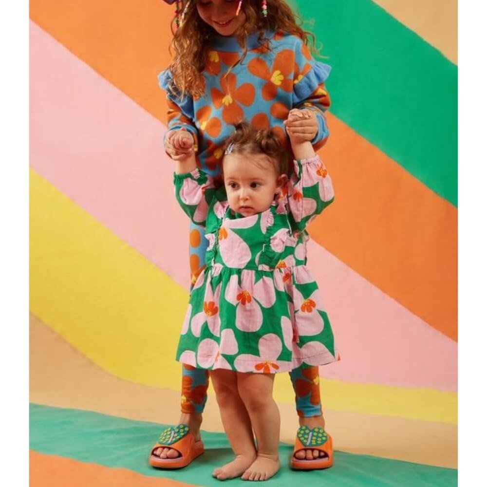 Vestido com Flores para Bebê