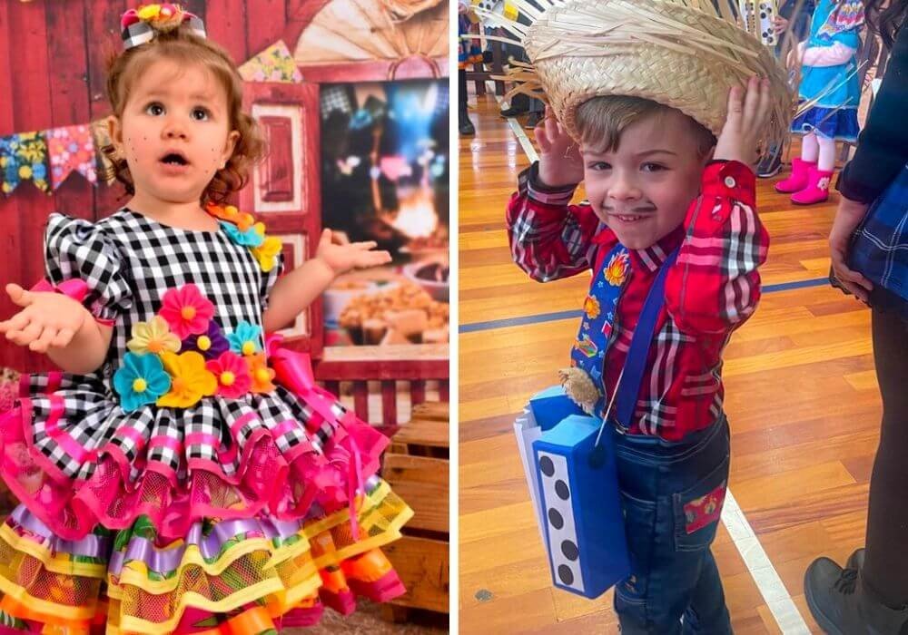 Roupa Infantil de Festa Junina