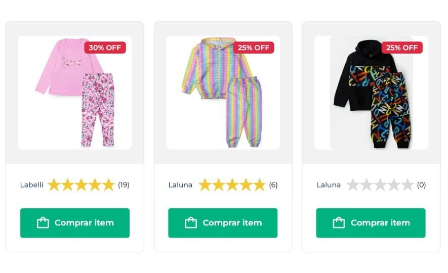 Roupas Infantis Laluna Presente Criança