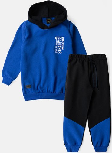 Conjunto Infantil Masculino Moletom C/Capuz Keep Steady Azul 0610 Torrox