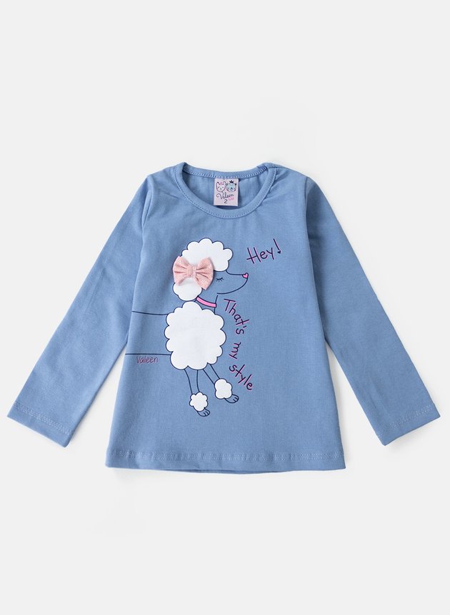 Valeen Kids Blusa Meia EstaÃ§Ã£o Feminina 2019 Blusinha Meia EstaÃ§Ã - Main Image