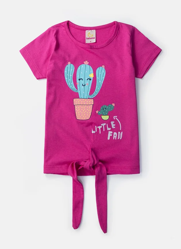 Conjunto Infantil Feminino Cactos Pink 0310 Laluna