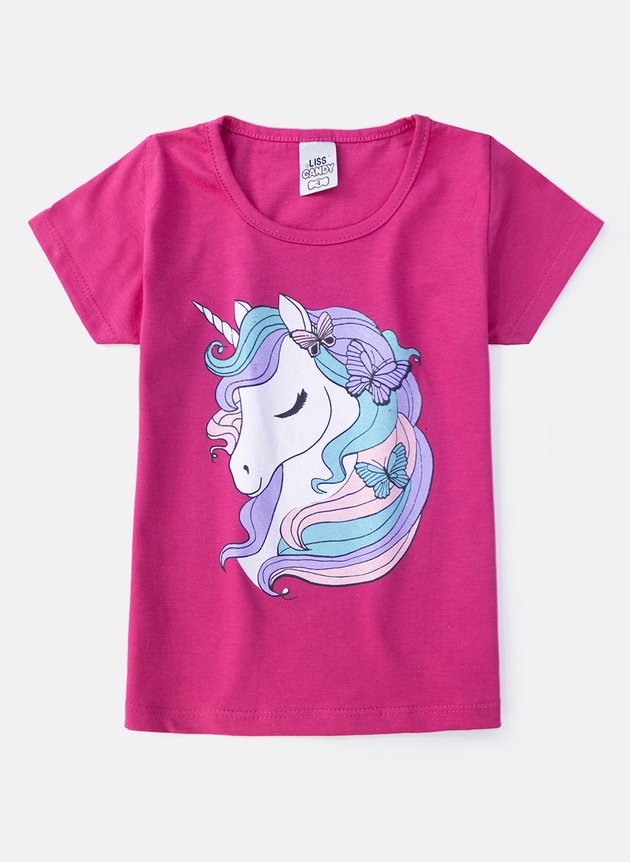 Conjunto Infantil Feminino Unicórnio Pink 00908 - Laluna