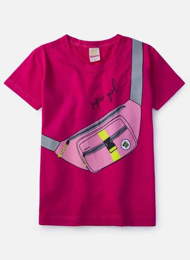 Conjunto Infantil Feminino Pochete Pink 0586 - Laluna