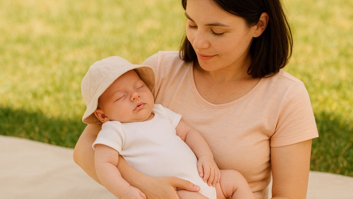 Como vestir o bebê recém-nascido no calor