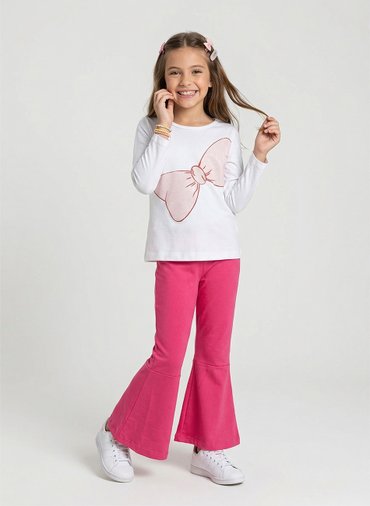 Conjunto Infantil Menina Meia Estação Off White 360 - Laluna Conjunto Infantil Menina Meia Estação Off White 360 - Laluna