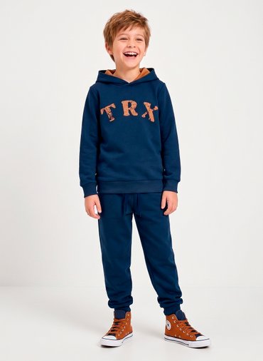 Conjunto Infantil Menino Moletom C/Capuz Trx Marinho 223 - Torrox Conjunto Infantil Menino Moletom C/Capuz Trx Marinho 223 - Torrox