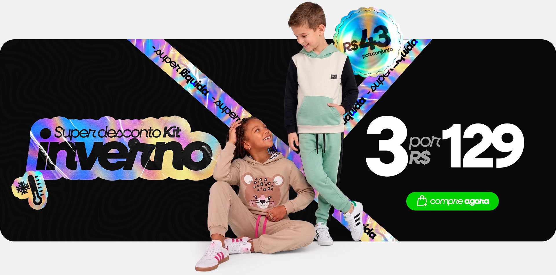 Moletom e Corta Vento - 3 por R$129 Inverno