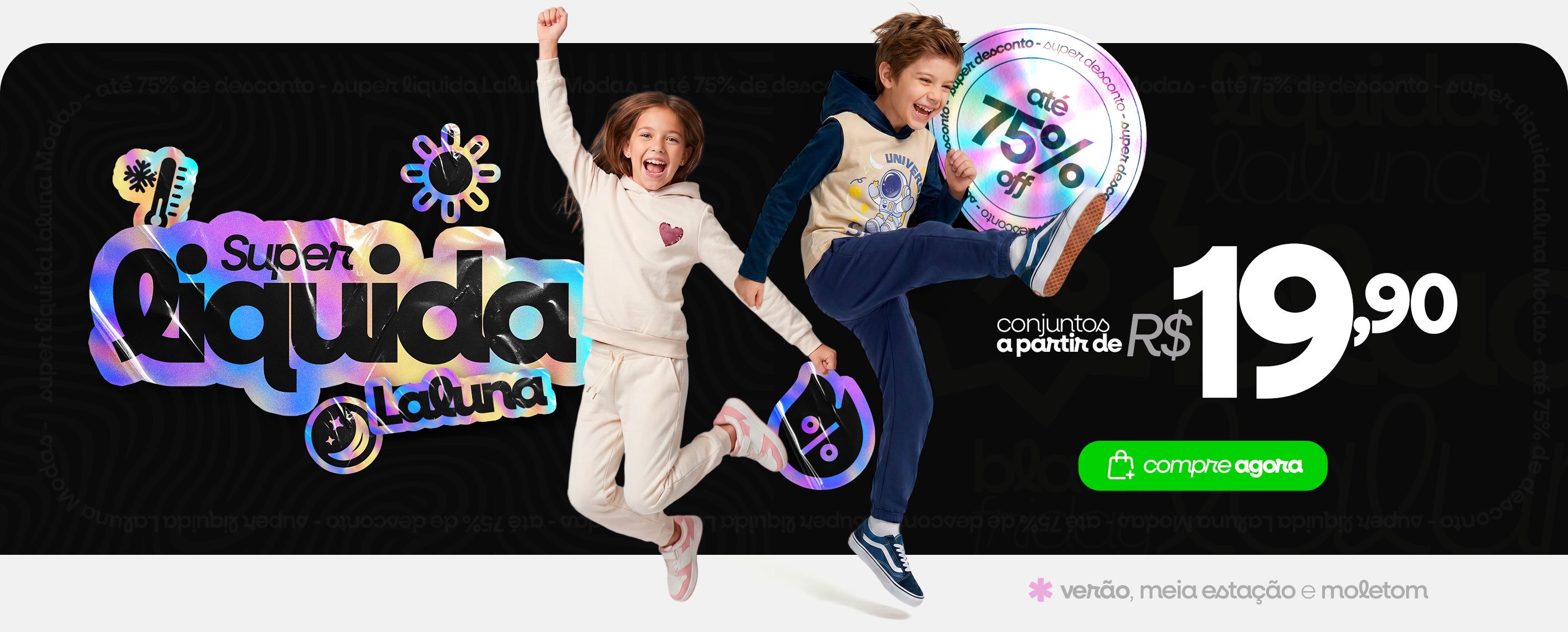 Super Liquida Laluna Modas até 70% OFF PRINCIPAL